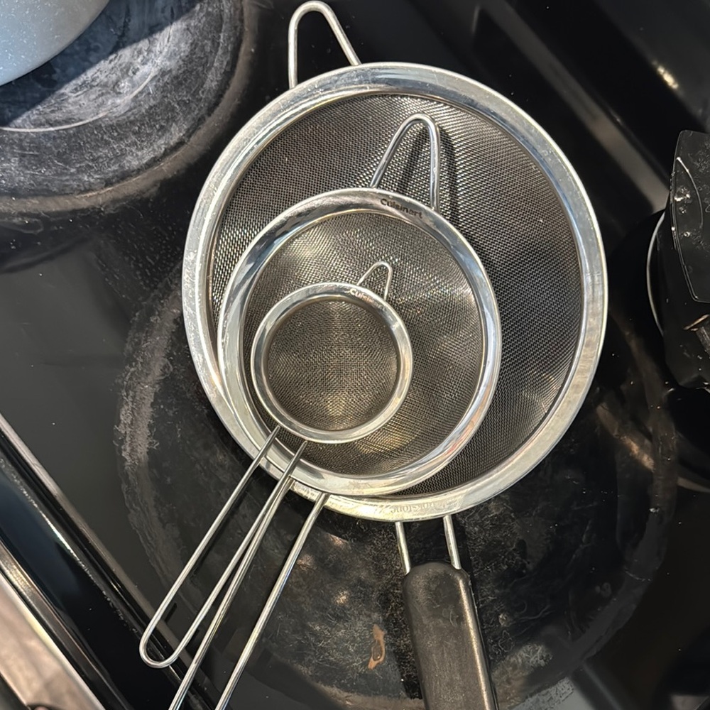 3 piece Stainless Steel Mesh Strainer Set